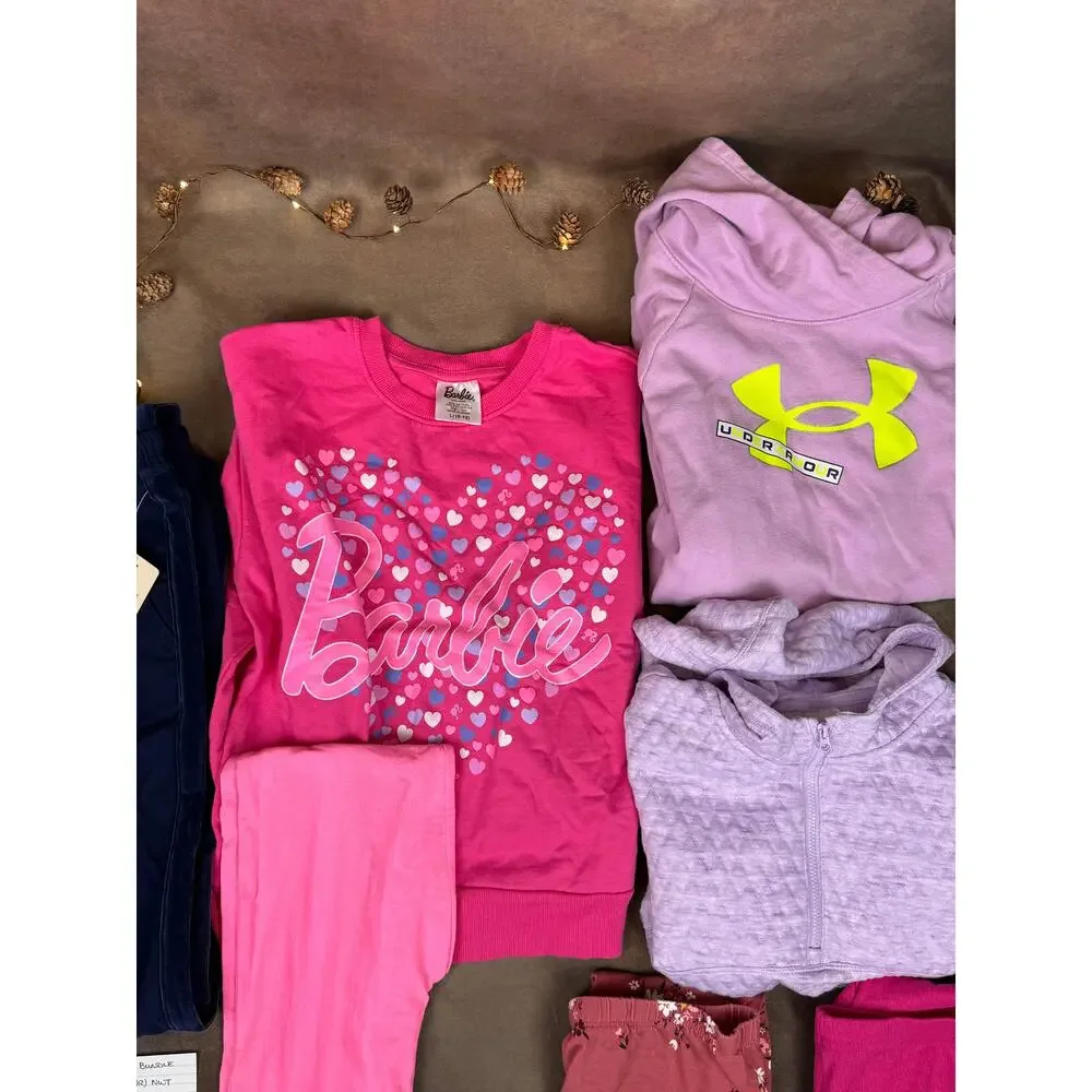 Girls Size 10/12 Fall Winter Clothing Bundle Barbie Under Armour Pants #989